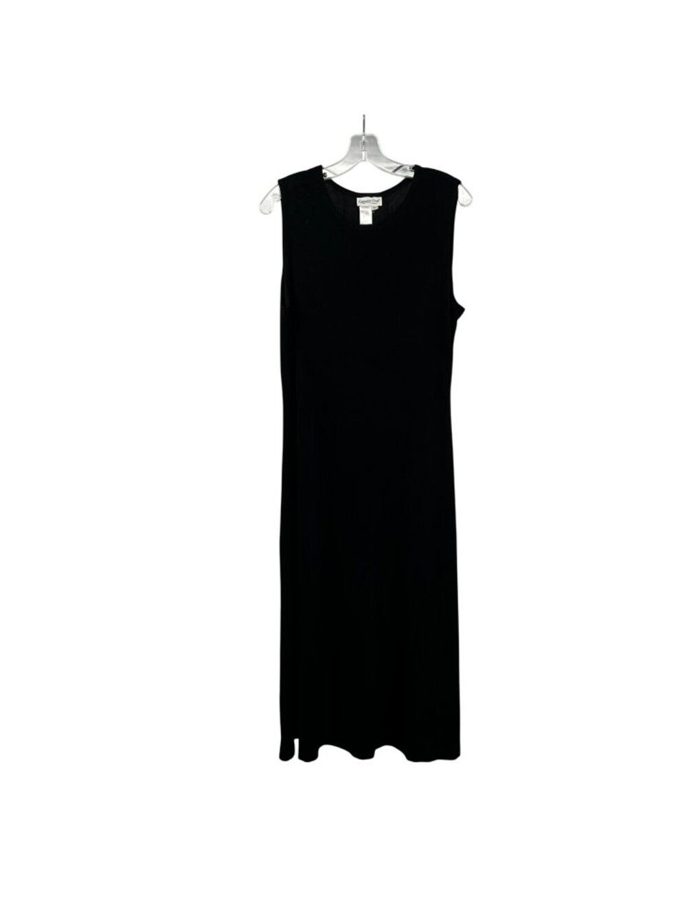 Coldwater Creek Sleeveless Maxi Dress Black Womens Size PL Minimalist